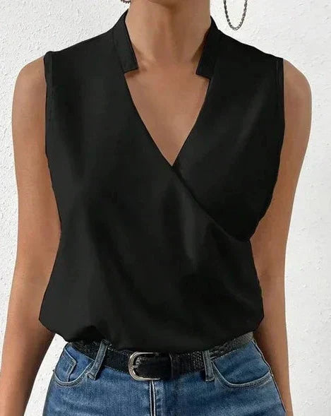 Lisette | Chemisier Sans Manches Flatteur Pour Femmes | Chic