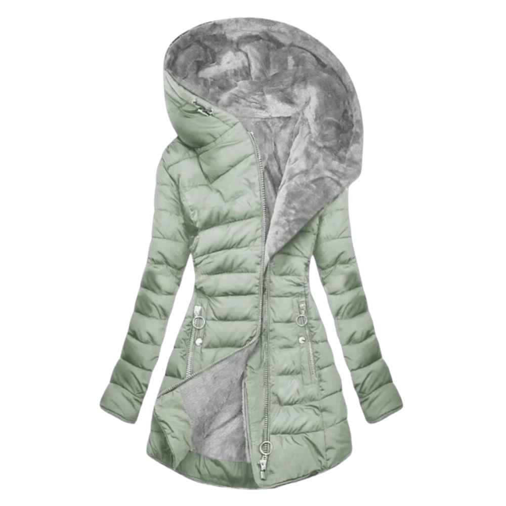 Veste Élégante En Peluche Pour Femmes | Parka