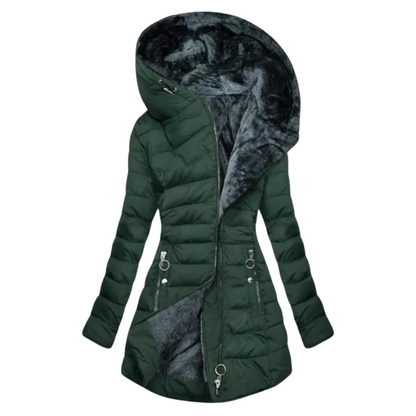 Veste Élégante En Peluche Pour Femmes | Parka
