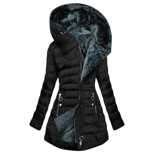 Veste Élégante En Peluche Pour Femmes | Parka