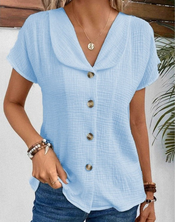 Apollonia | Blouse À Boutons Pour Femme | De Nuit