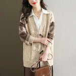 Adia | Cardigan En Maille Écossaise | Vintage