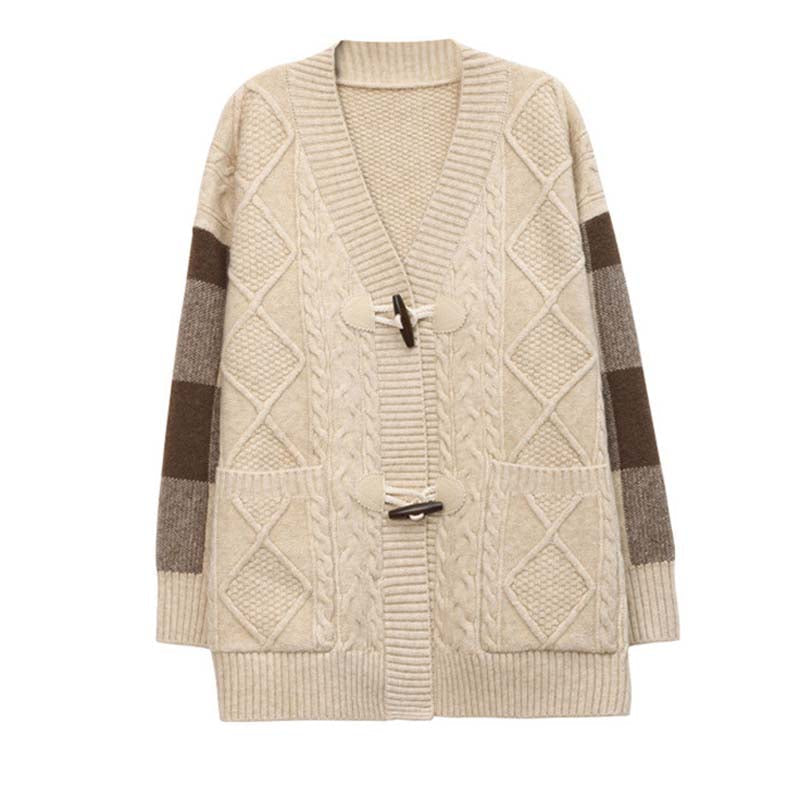 Adia | Cardigan En Maille Écossaise | Vintage