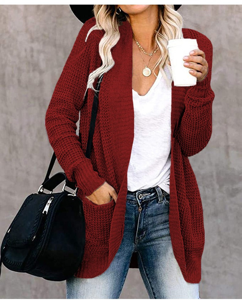 Aleah | Cardigan Tricoté Décontracté Et Ouvert Pour Femmes | Chaud