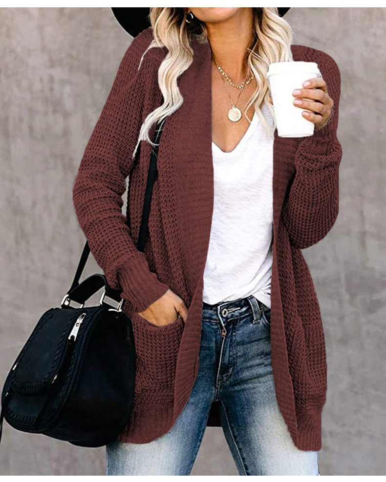 Aleah | Cardigan Tricoté Décontracté Et Ouvert Pour Femmes | Chaud