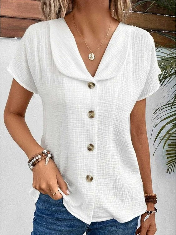 Apollonia | Blouse À Boutons Pour Femme | De Nuit