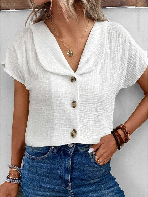 Apollonia | Blouse À Boutons Pour Femme | De Nuit