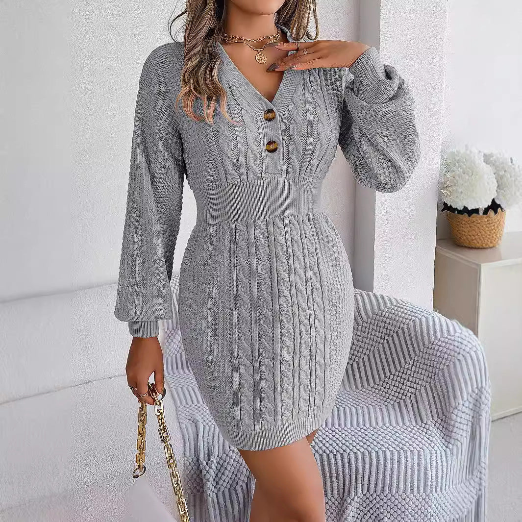 Robe Pull En Maille Câblée Pour Femme | Mini