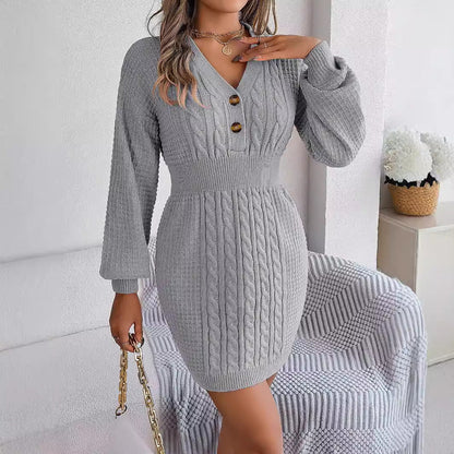 Robe Pull En Maille Câblée Pour Femme | Mini