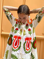 Ivette | Robe D'été Unique En Patchwork Pour Femmes | Maxi