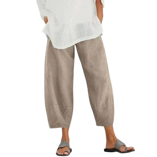 Éléa-Lys | Pantalon Décontracté en Lin pour Femme