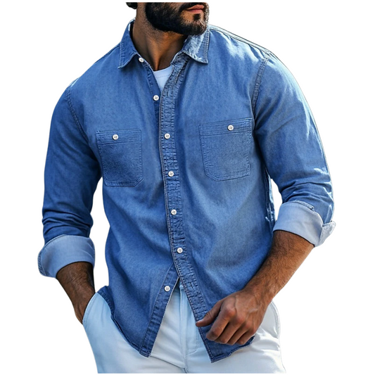 Noé | Chemise à manches longues | Détails à carreaux