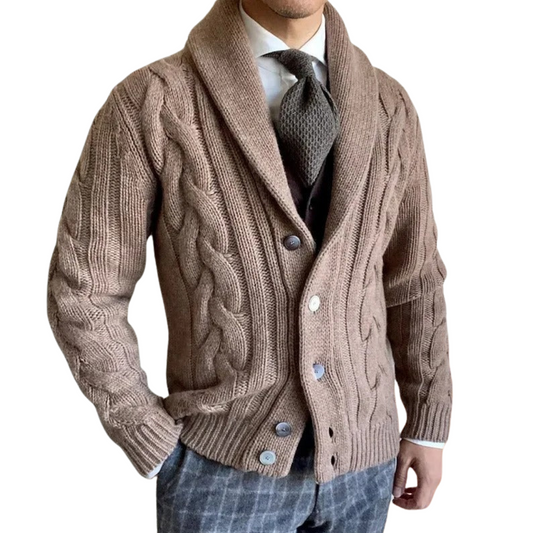 Roméo | Cardigan en tricot torsadé pour hommes