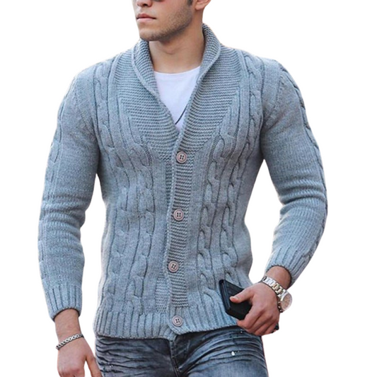 Tristan | Cardigans pour hommes avec boutons | Col haut