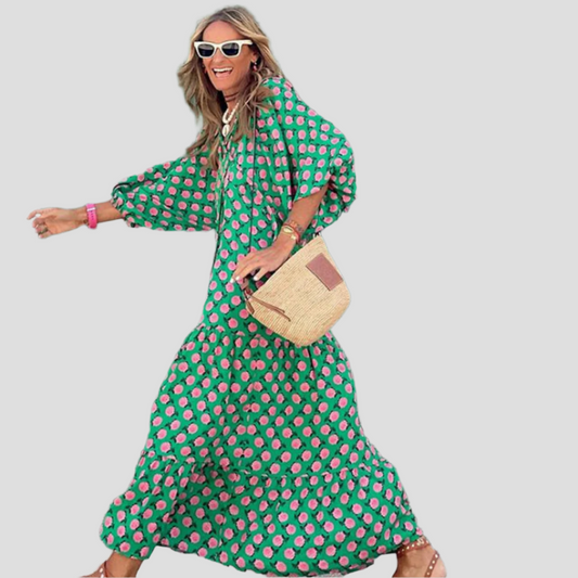 Mireane | Robe d'été Imprimé Pour Femme | Maxi