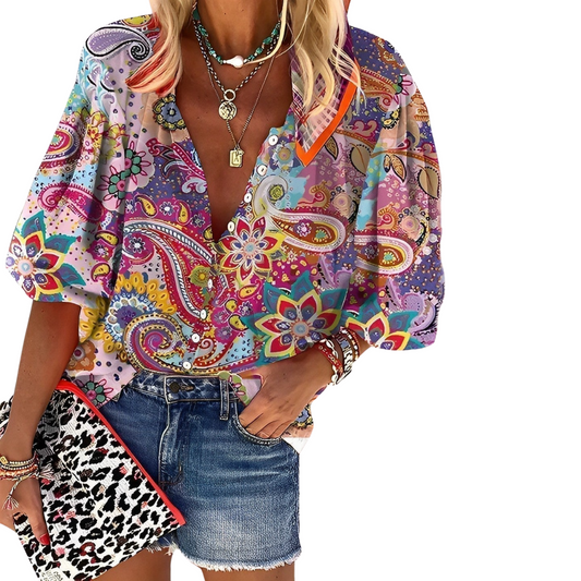 Jacqueline | Blouse Bohème | Boutons