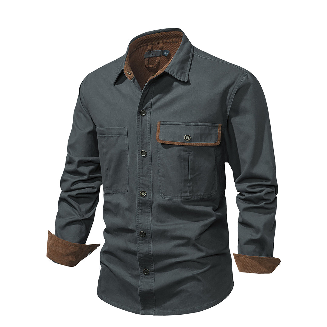 Bastienor | Chemise Manche Longue Pour Hommes | Anglaise