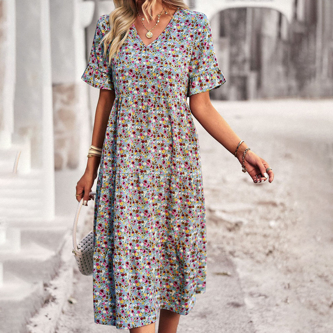 Robe Boho À Fleurs Pour Femme | Midi