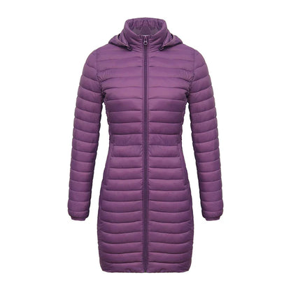 Veste Parka Longue Ultra-légère Pour Femme | Chaude