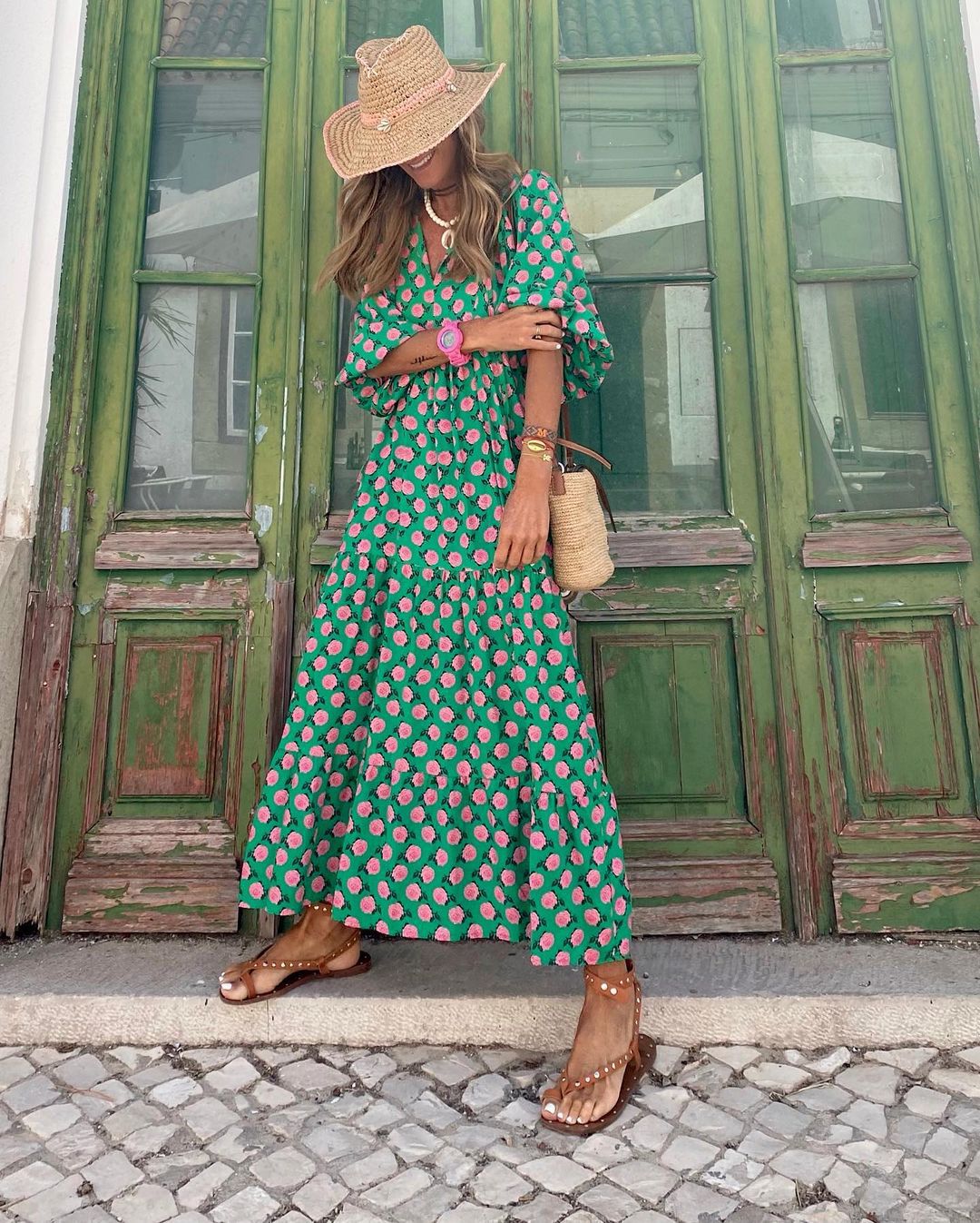 Mireane | Robe d'été Imprimé Pour Femme | Maxi