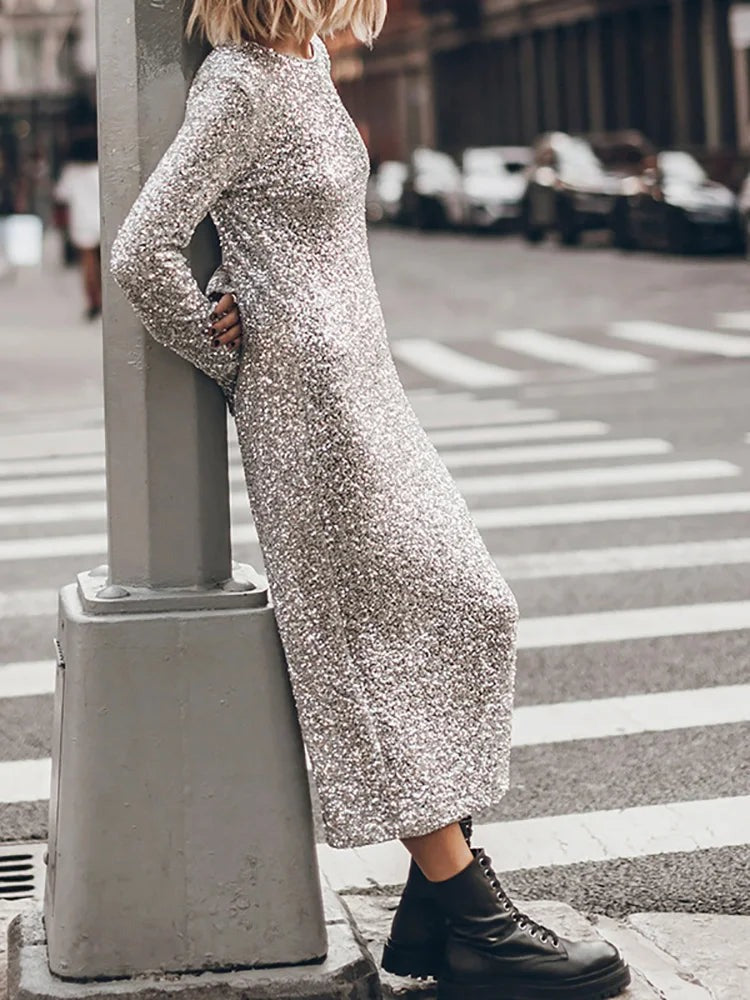 Robe À Paillettes Pour Femme | Maxi