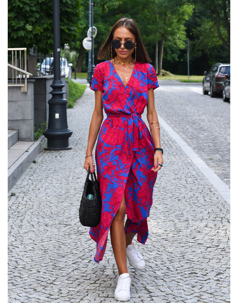 Perrine | Robe Enveloppante Sophistiquée Pour Femme | Midi