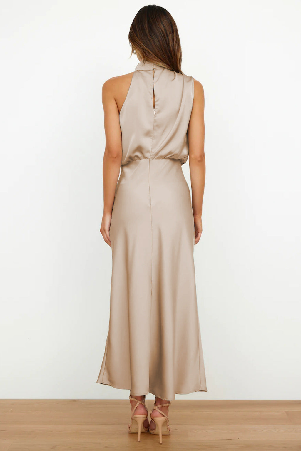 Heliane | Robe D'invitée De Mariage Epaule Unique Pour Femme | Midi