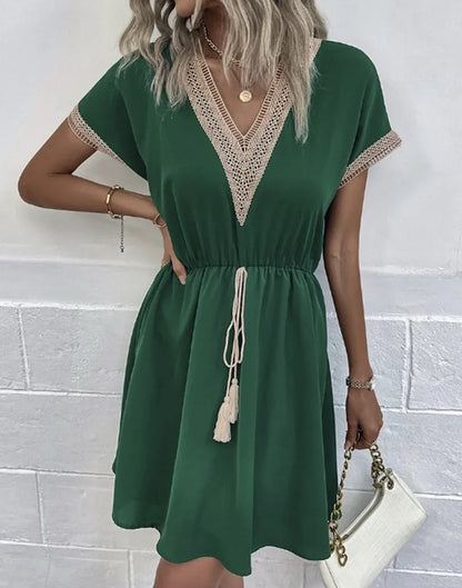Alida | Robe Bohème | Mini | Cordon