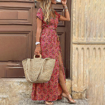 Robe Maxi Ceinturée Pour Femme | Comfy