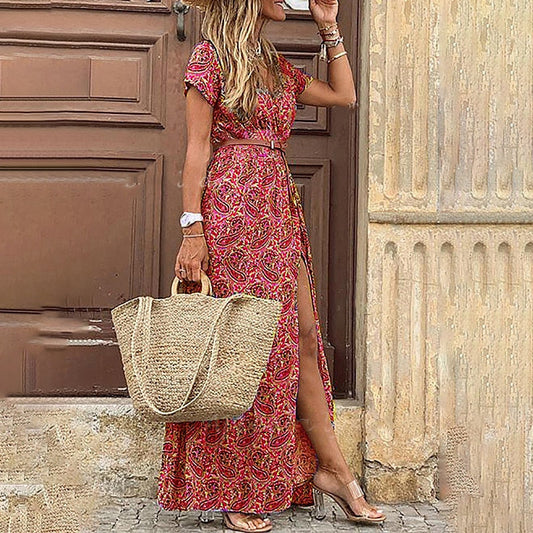 Robe Maxi Ceinturée Pour Femme | Comfy