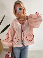 Roxane | Blouse Femme À Manches Volants | Longues