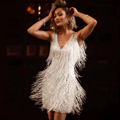 Noémie | Robe Courte pour Soirée | Paillettes