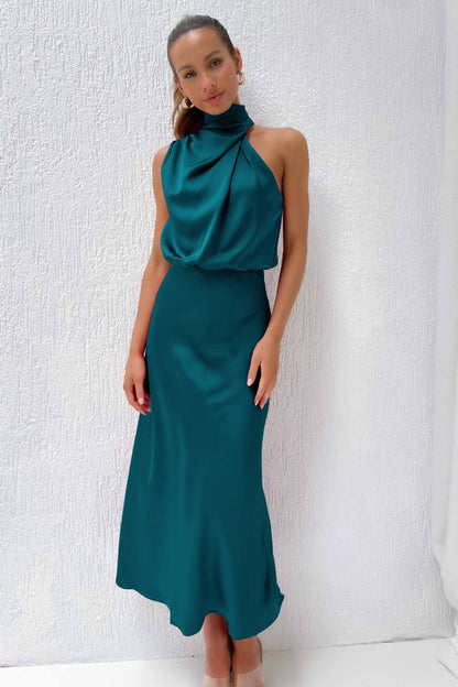 Heliane | Robe D'invitée De Mariage Epaule Pour Femme | Midi