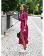 Perrine | Robe Enveloppante Sophistiquée Pour Femme | Midi