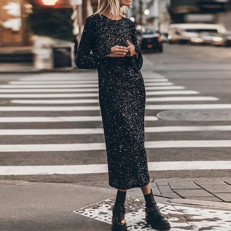 Robe À Paillettes Pour Femme | Maxi