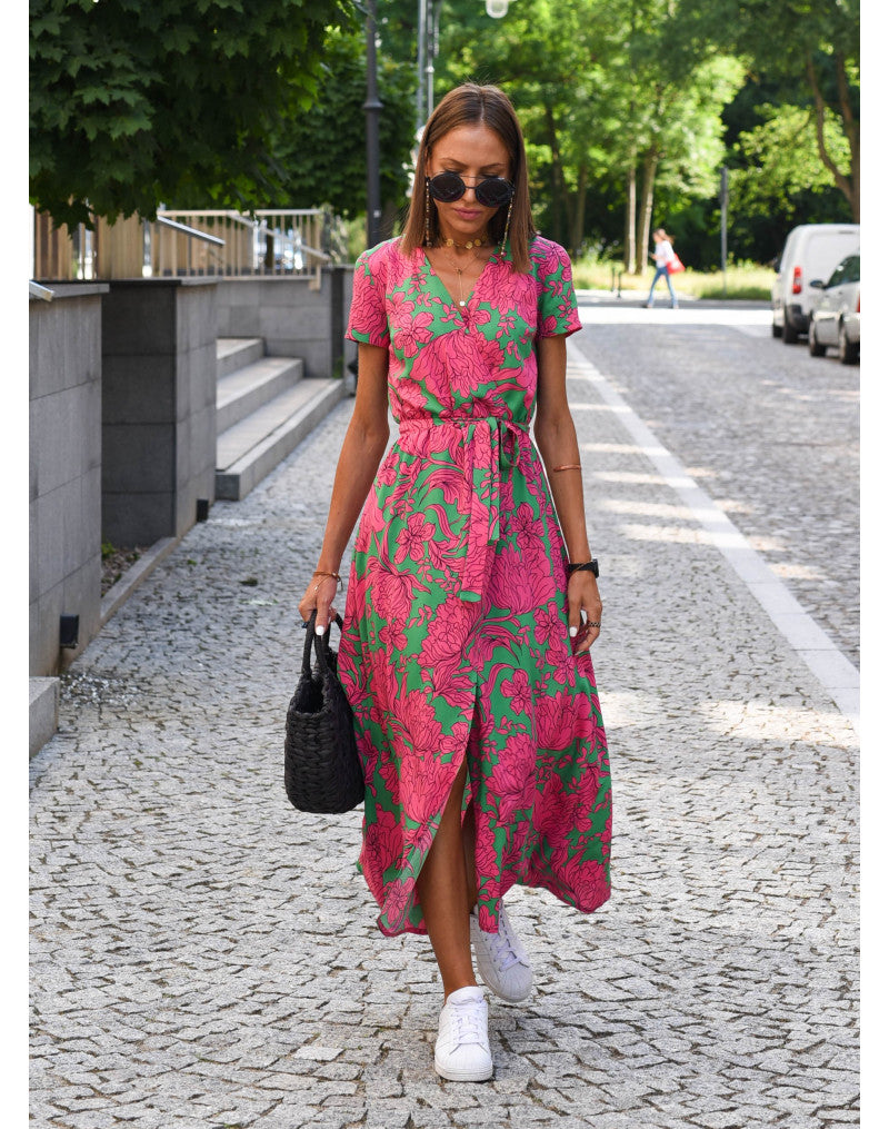 Perrine | Robe Enveloppante Sophistiquée Pour Femme | Midi