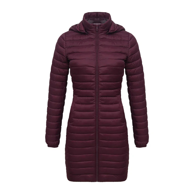 Veste Parka Longue Ultra-légère Pour Femme | Chaude