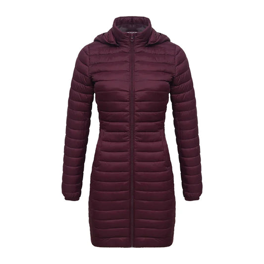 Veste Parka Longue Ultra-légère Pour Femme | Chaude