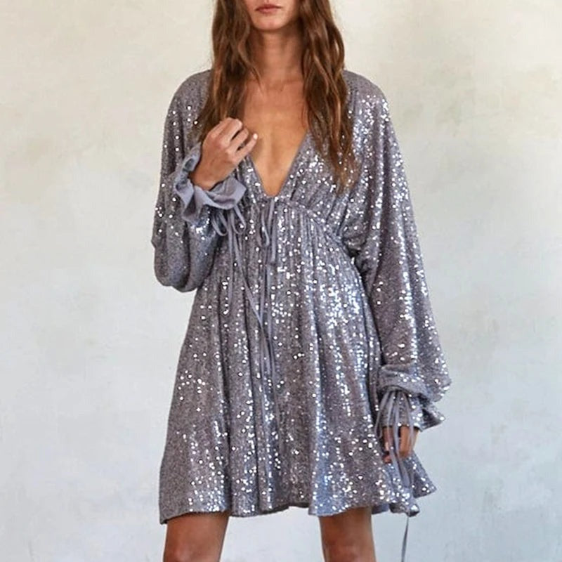 Robe De Soirée À Paillettes Pour Femme | Mini