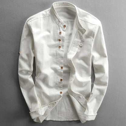 Lucien | Chemise Manche Longue Pour Hommes | Blanc