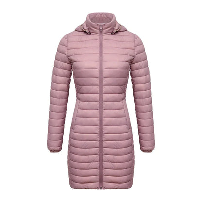 Veste Parka Longue Ultra-légère Pour Femme | Chaude