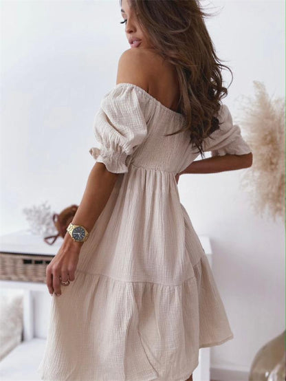 Josavette | Robe D'été Épaules Dénudées Pour Femme | Mini