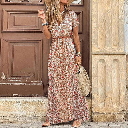 Robe Maxi Ceinturée Pour Femme | Comfy