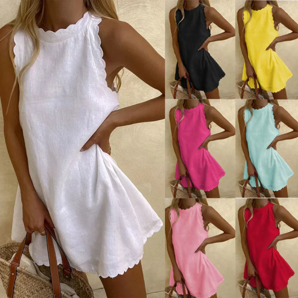 Odalys | Robe d'Été Sans Manches | Mini