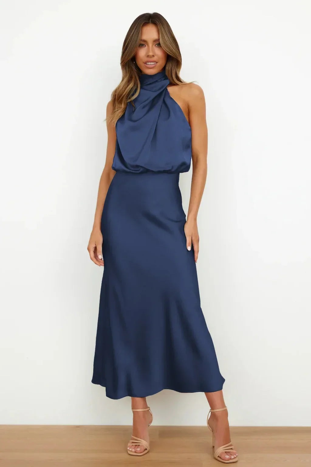 Heliane | Robe D'invitée De Mariage Epaule Unique Pour Femme | Midi