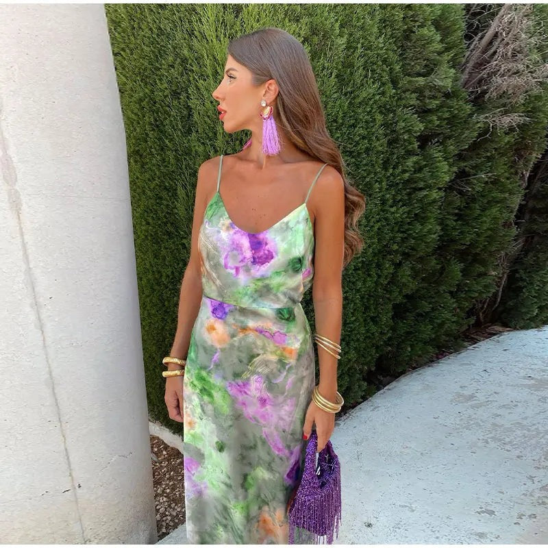 Fauna | Robe D'été Long Fancy Pour Femme | Maxi