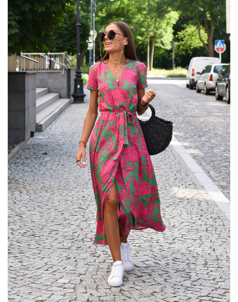 Perrine | Robe Enveloppante Sophistiquée Pour Femme | Midi