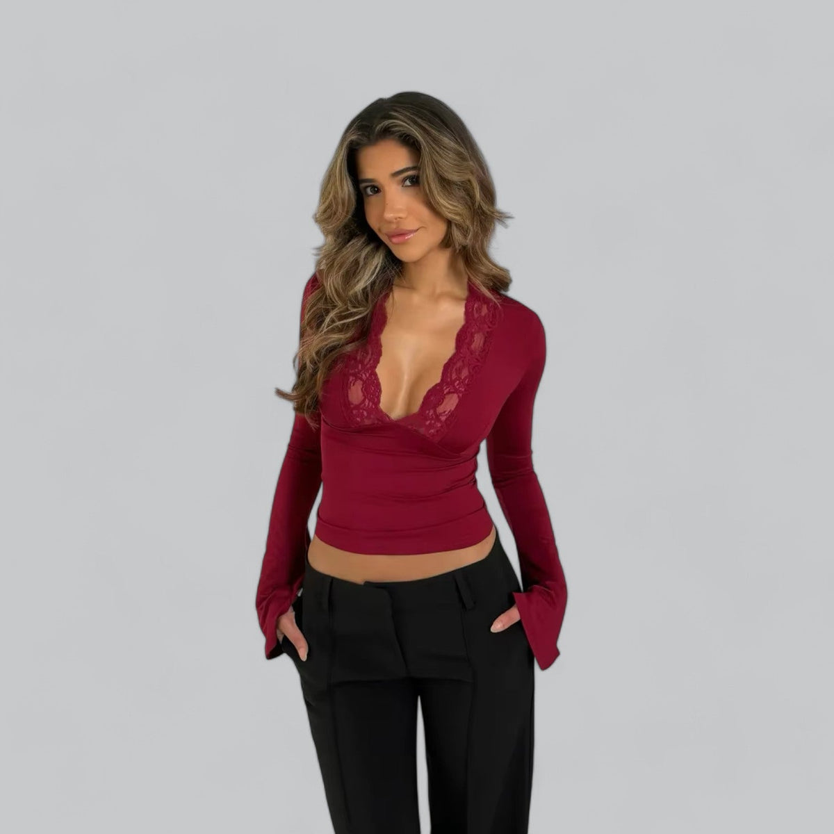 Koralie | Chemise Manche Longue Pour Femme | Anglaise