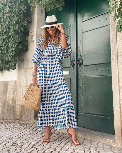 Mireane | Robe d'été Imprimé Pour Femme | Maxi