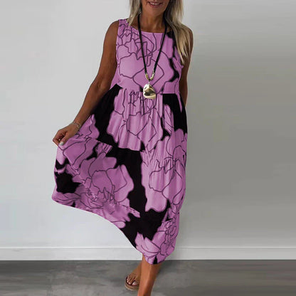 Marielle | Robe du Soirée | Sans Manches | Volants
